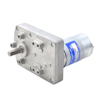 Geborstelde 24V DC motorreductor 7Kg.cm/100RPM met 36:1 Rechthoekige tandwielkast