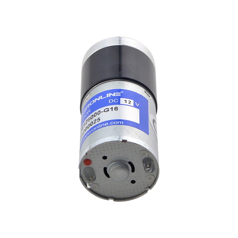 Geborstelde 12V DC motor 0,38Kg.cm/281RPM met 16:1 planetaire tandwielkast