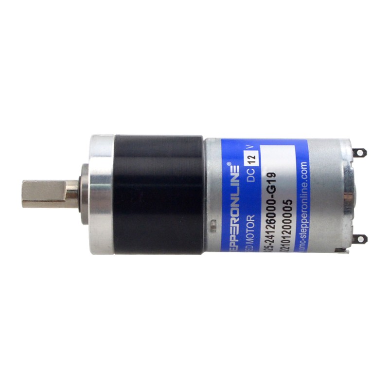 Geborstelde 12V DC motor 0,46Kg.cm/237RPM met 19:1 planetaire tandwielkast