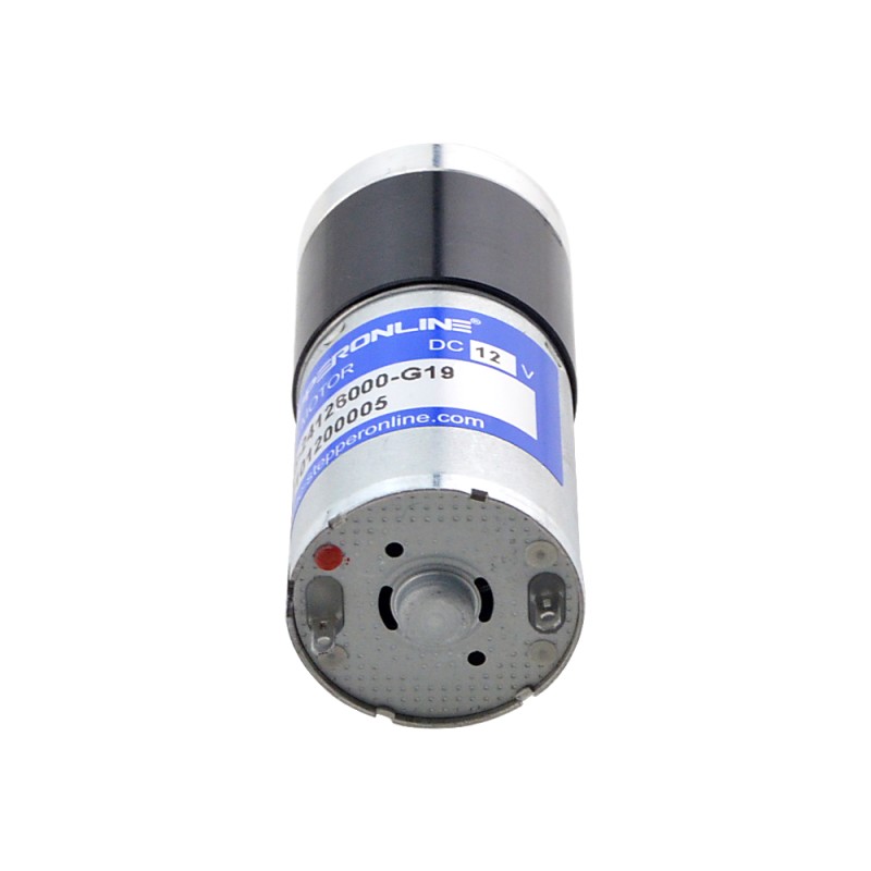 Geborstelde 12V DC motor 0,46Kg.cm/237RPM met 19:1 planetaire tandwielkast