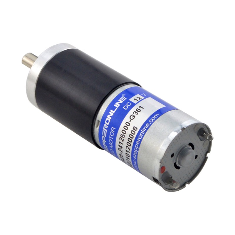 CN In de uitverkoop - Geborstelde 12V DC motor 6,5Kg.cm/12RPM met 361:1 Planetaire versnellingsbak - CN-PA25-24126000-G361 | StepperOnline