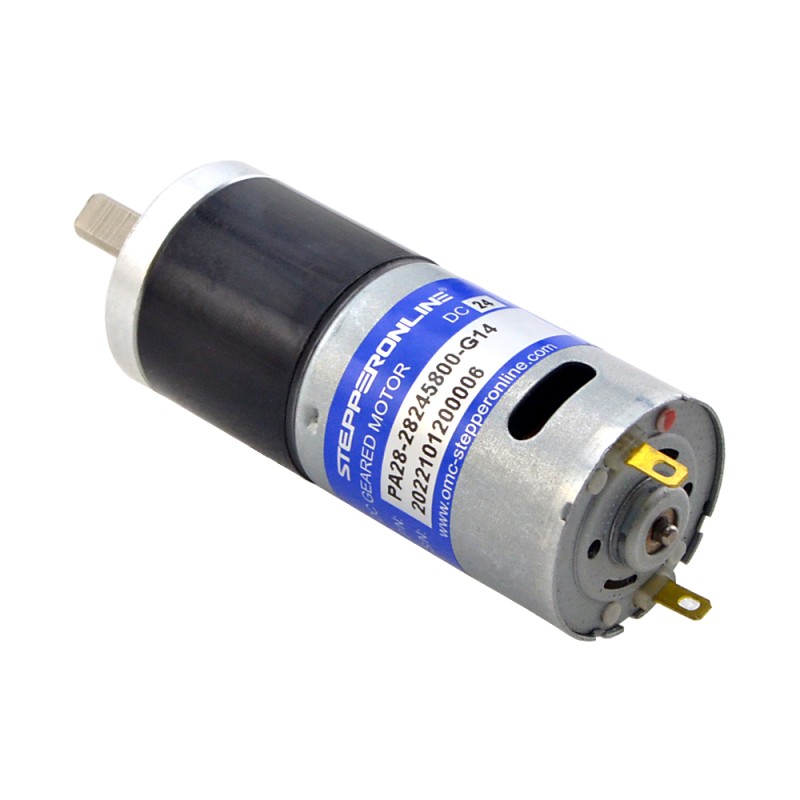 CN In de uitverkoop - Geborstelde 24V DC motorreductor 0,57Kg.cm/334RPM met 13,7:1 planetaire tandwielkast - CN-PA28-28245800-G14 | StepperOnline