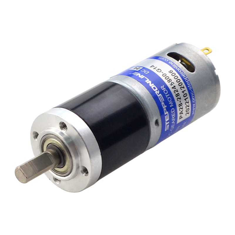 CN In de uitverkoop - Geborstelde 24V DC motorreductor 0,57Kg.cm/334RPM met 13,7:1 planetaire tandwielkast - CN-PA28-28245800-G14 | StepperOnline