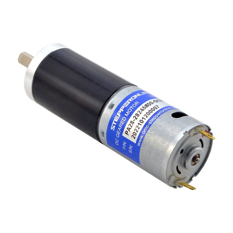 Geborstelde 24V DC motor 5,9Kg.cm/24RPM met 189:1 Planetaire versnellingsbak
