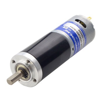 Geborstelde 24V DC motorreductor 8,2Kg.cm/17RPM met 264:1 planetaire tandwielkast
