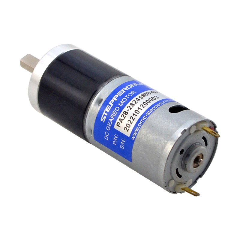 Geborstelde 24V DC motorreductor 1,1Kg.cm/171RPM met 26,8:1 planetaire tandwielkast