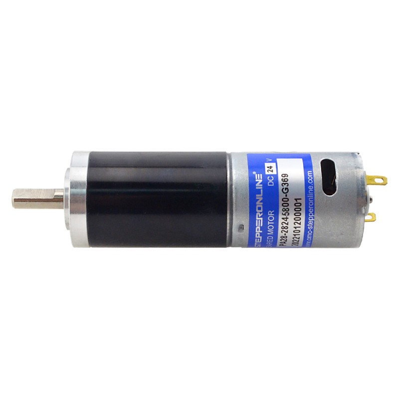 CN In de uitverkoop - Geborstelde 24V DC motorreductor 11,5Kg.cm/12RPM met 369:1 planetaire tandwielkast - CN-PA28-28245800-G369 | StepperOnline