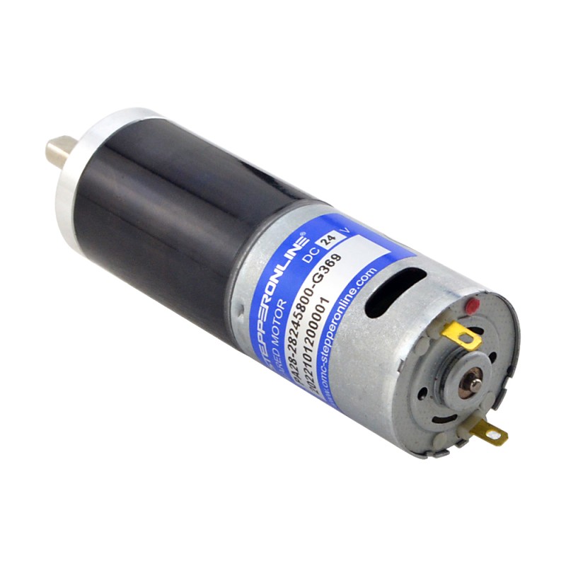 CN In de uitverkoop - Geborstelde 24V DC motorreductor 11,5Kg.cm/12RPM met 369:1 planetaire tandwielkast - CN-PA28-28245800-G369 | StepperOnline