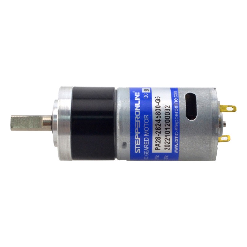 CN In de uitverkoop - Geborstelde 24V DC motorreductor 0,24Kg.cm/888RPM met 5,18:1 planetaire tandwielkast - CN-PA28-28245800-G5 | StepperOnline