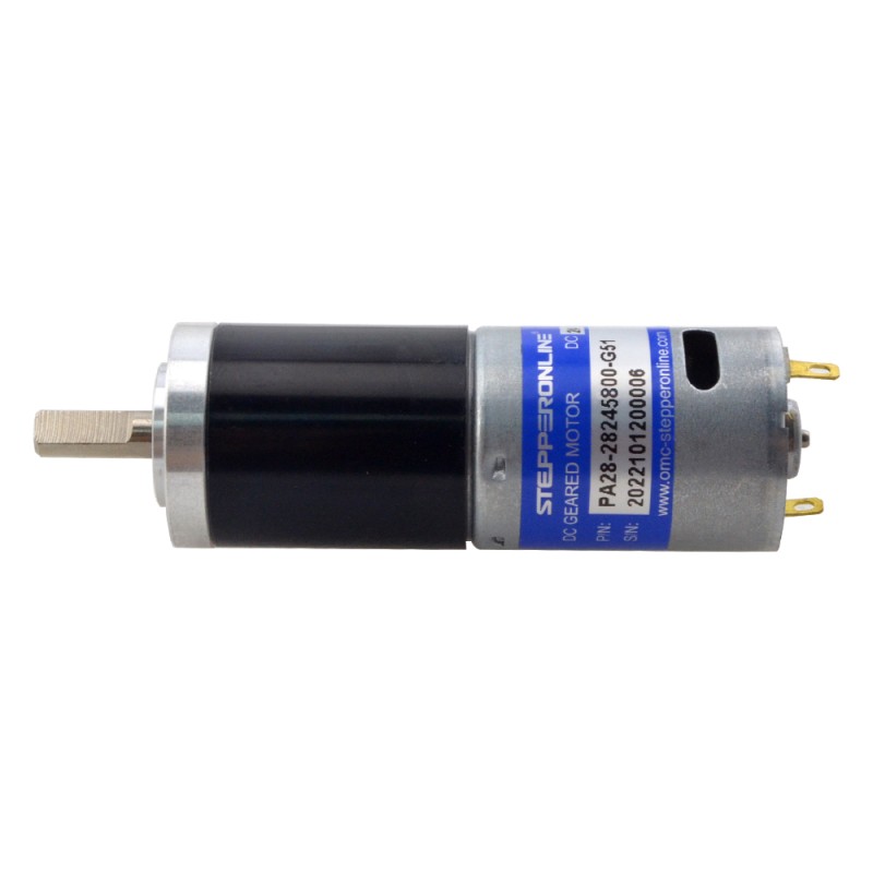 Geborstelde 24V DC motorreductor 1,8Kg.cm/90RPM met 51:1 planetaire tandwielkast