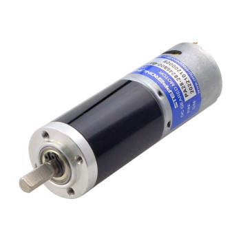Geborstelde 24V DC motorreductor 16Kg.cm/8.9RPM met 515:1 planetaire tandwielkast