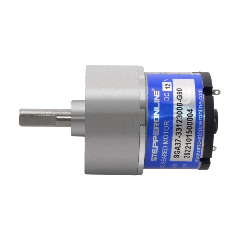 CN In de uitverkoop - Geborstelde 12V DC motor 2Kg.cm/24RPM 90:1 tandwielkast - CN-SGA37-33123000-G90 | StepperOnline
