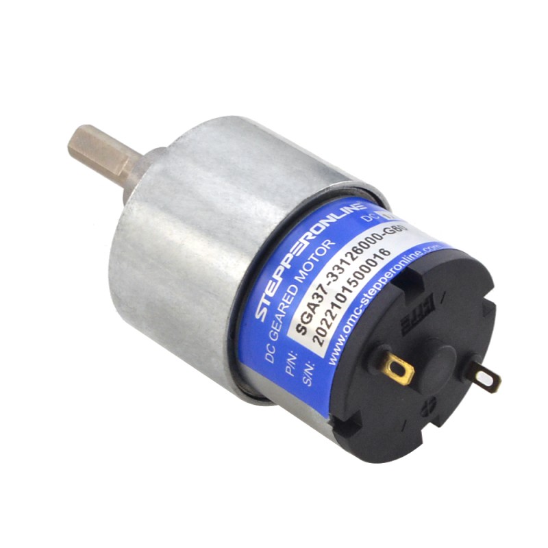 Geborstelde 12V DC motor 3Kg.cm/73RPM 60:1 tandwielkast
