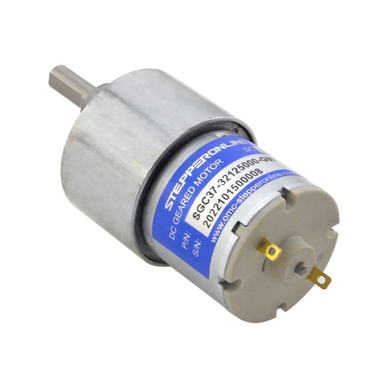 CN In de uitverkoop - Geborstelde 12V DC motor 3,5Kg.cm/41RPM 90:1 tandwielkast - CN-SGC37-32125000-G90 | StepperOnline