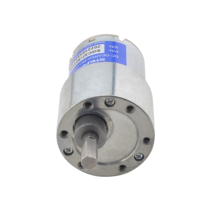 CN In de uitverkoop - Geborstelde 12V DC motor 3,5Kg.cm/41RPM 90:1 tandwielkast - CN-SGC37-32125000-G90 | StepperOnline