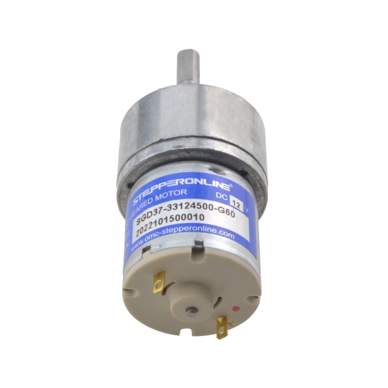 Geborstelde 12V DC motor 4Kg.cm/50RPM 60:1 tandwielkast