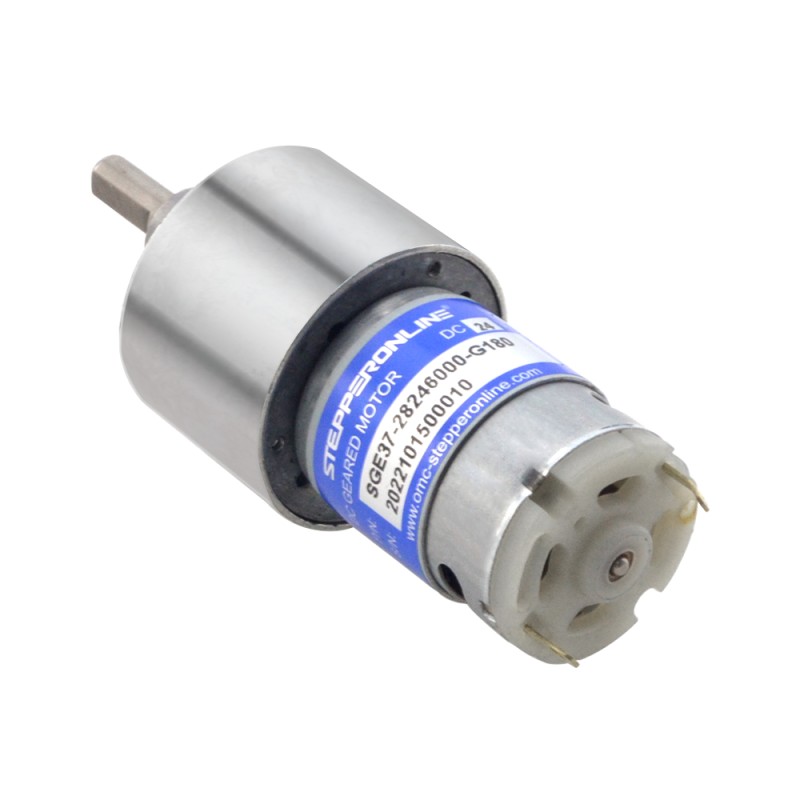 Geborstelde 24V DC motorreductor 8,5Kg.cm/25RPM 180:1 tandwielkast