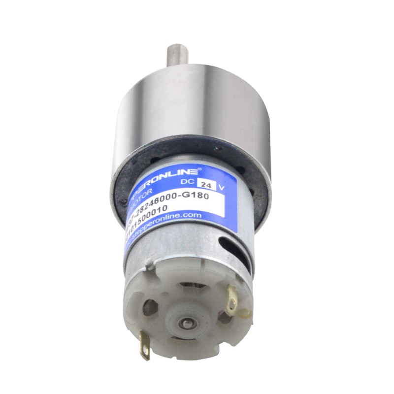 Geborstelde 24V DC motorreductor 8,5Kg.cm/25RPM 180:1 tandwielkast