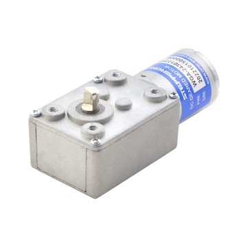 Geborstelde 12V DC motorreductor 3Kg.cm/3RPM met 828:1 wormwielkast