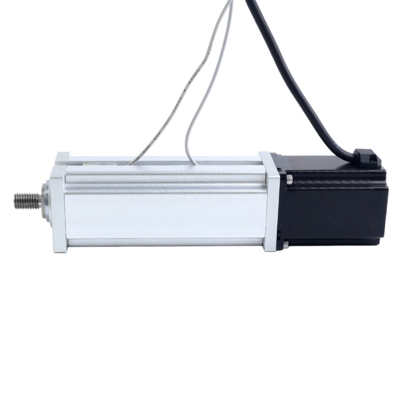 Nema 23 Kogelomloopspindel Elektrische Cilinder 4.0A Slag 100mm 2.0Nm(283.22oz.in) Spoed 10mm(0.3937) met Eindschakelaar - LCB23S30B1L40-100D | StepperOnline