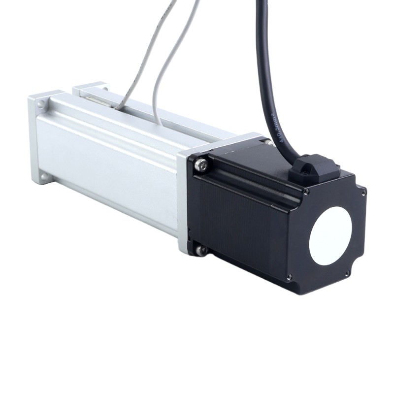 Nema 23 Kogelomloopspindel Elektrische Cilinder 4.0A Slag 100mm 2.0Nm(283.22oz.in) Spoed 10mm(0.3937) met Eindschakelaar - LCB23S30B1L40-100D | StepperOnline