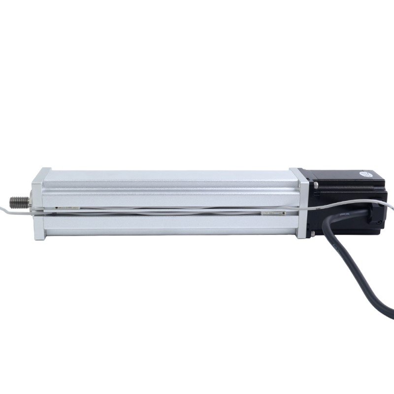Nema 23 Kogelomloopspindel Elektrische Cilinder 4.0A Slag 200mm 2.0Nm(283.22oz.in) Spoed 10mm(0.3937) met Eindschakelaar - LCB23S30B1L40-200D | StepperOnline