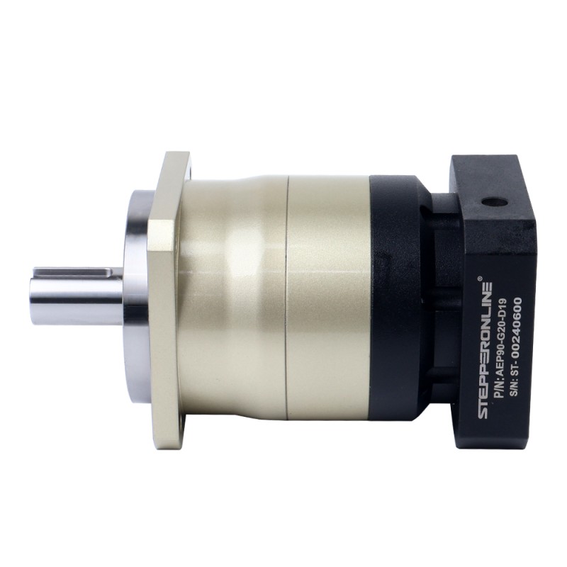 AEP-serie 90mm 20:1 spiraalvormige planetaire versnellingsbak speling 7arcmin voor servomotoren IP65 - AEP90-G20-D19 | StepperOnline AEP-serie 90mm 20:1 spiraalvormige planetaire versnellingsbak speling 7arcmin voor servomotoren IP65 - AEP90-G20-D19 | StepperOnline