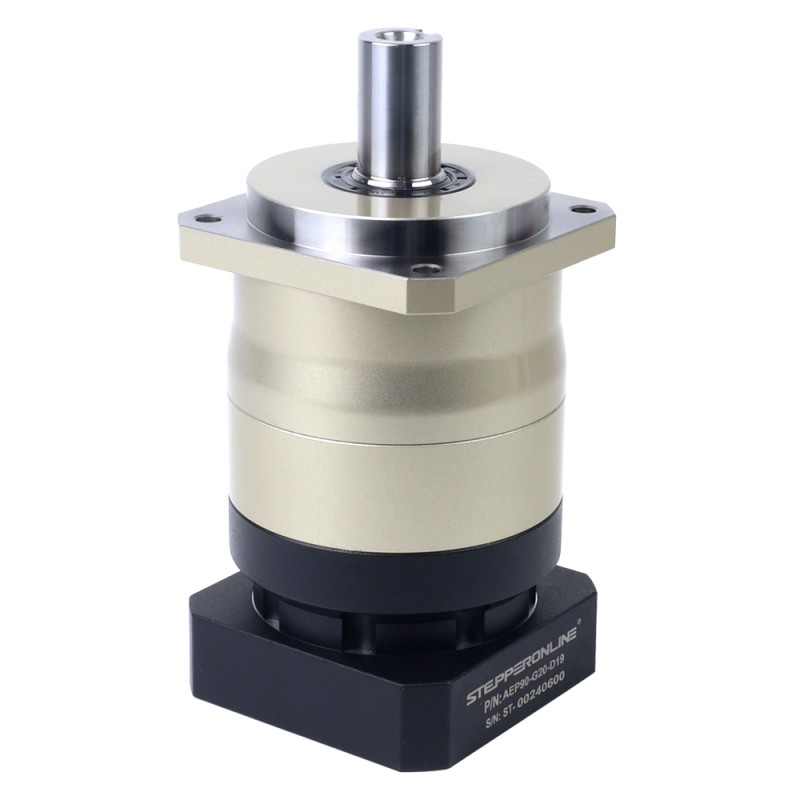 AEP-serie 90mm 20:1 spiraalvormige planetaire versnellingsbak speling 7arcmin voor servomotoren IP65 - AEP90-G20-D19 | StepperOnline AEP-serie 90mm 20:1 spiraalvormige planetaire versnellingsbak speling 7arcmin voor servomotoren IP65 - AEP90-G20-D19 | StepperOnline