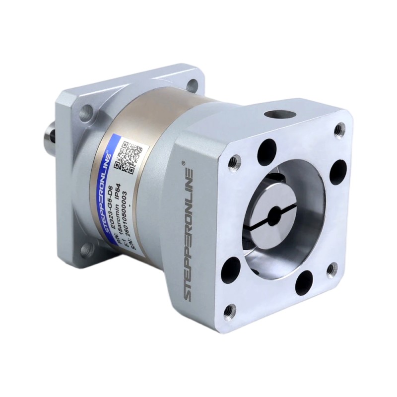 EG-serie planetaire versnellingsbak overbrengingsverhouding 5:1 speling 15arc-min voor 6,35 mm as Nema 23 stappenmotor