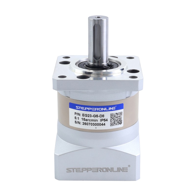 EG serie planetaire versnellingsbak overbrengingsverhouding 5:1 speling 15arc-min voor 8mm as Nema 23 stappenmotor