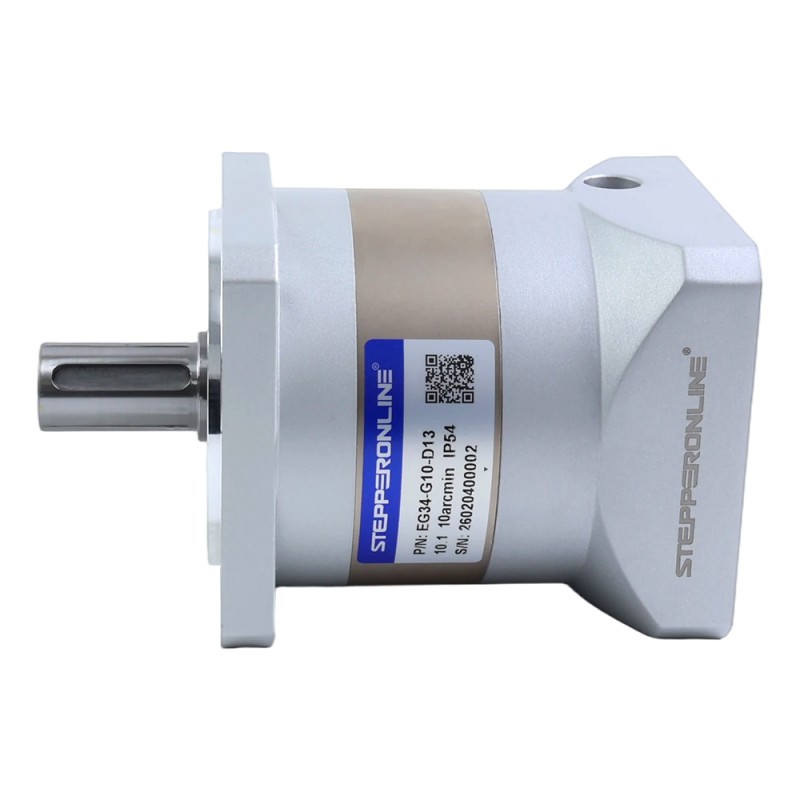 EG-serie planetaire versnellingsbak overbrengingsverhouding 10:1 speling 10arc-min voor 12,7 mm as Nema 34 stappenmotor