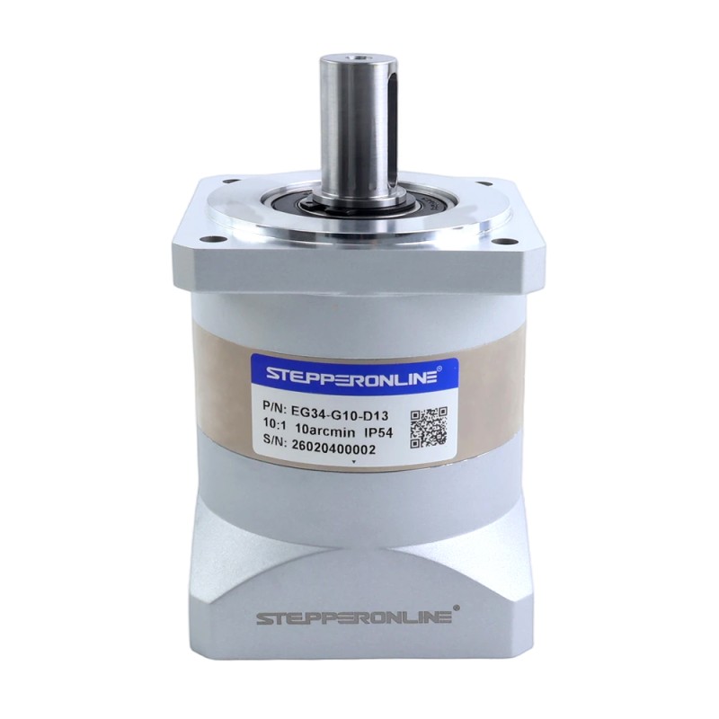 EG-serie planetaire versnellingsbak overbrengingsverhouding 10:1 speling 10arc-min voor 12,7 mm as Nema 34 stappenmotor
