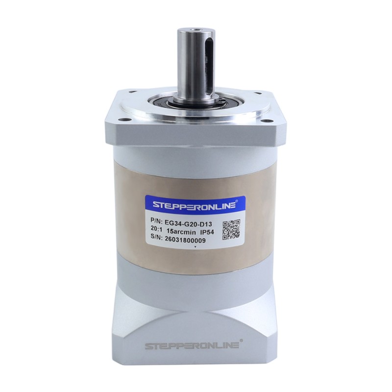 EG-serie planetaire versnellingsbak overbrengingsverhouding 20:1 speling 15arc-min voor 12,7 mm as Nema 34 stappenmotor