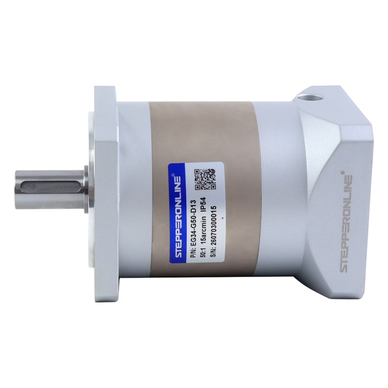EG-serie planetaire Tandwielkast overbrengingsverhouding 50:1 speling 15arc-min voor 12,7 mm as Nema 34 stappenmotor - EG34-G50-D13 | StepperOnline