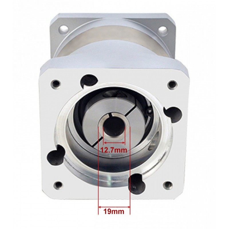 EG-serie planetaire versnellingsbak overbrengingsverhouding 10:1 speling 10arc-min voor 12,7 mm as Nema 34 stappenmotor