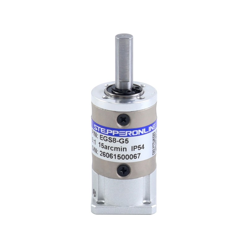 EG serie planetaire Tandwielkast versnelling 5:1 speling 15arc-min voor Nema 8 stappenmotor - EGS8-G5 | StepperOnline