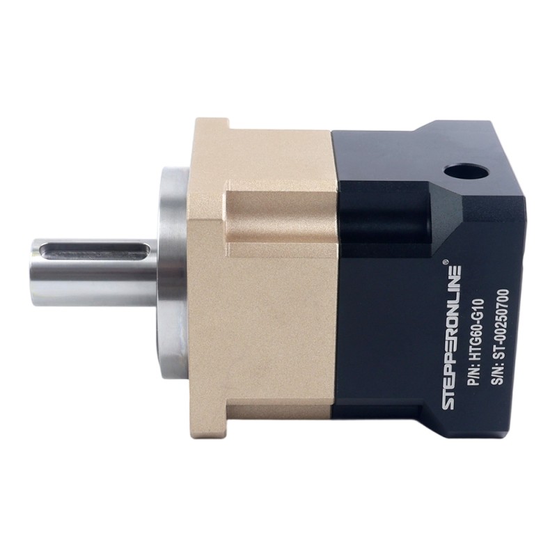 HTG-serie 60mm 10:1 spiraalvormige planetaire versnellingsbak speling 5arcmin voor servomotoren IP65 - HTG60-G10 | StepperOnline