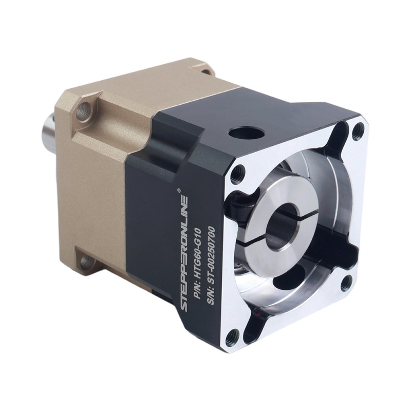 HTG-serie 60mm 10:1 spiraalvormige planetaire versnellingsbak speling 5arcmin voor servomotoren IP65 - HTG60-G10 | StepperOnline