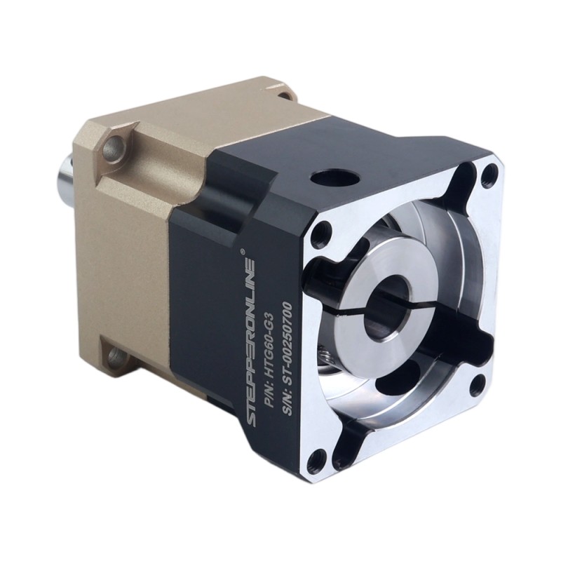 HTG-serie 60mm 3:1 spiraalvormige planetaire versnellingsbak speling 5arcmin voor servomotoren IP65 - HTG60-G3 | StepperOnline