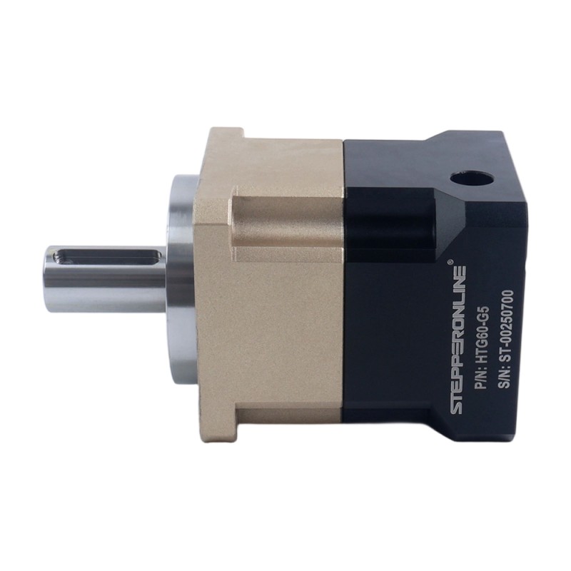 HTG-serie 60mm 5:1 spiraalvormige planetaire versnellingsbak speling 5arcmin voor servomotoren IP65 - HTG60-G5 | StepperOnline