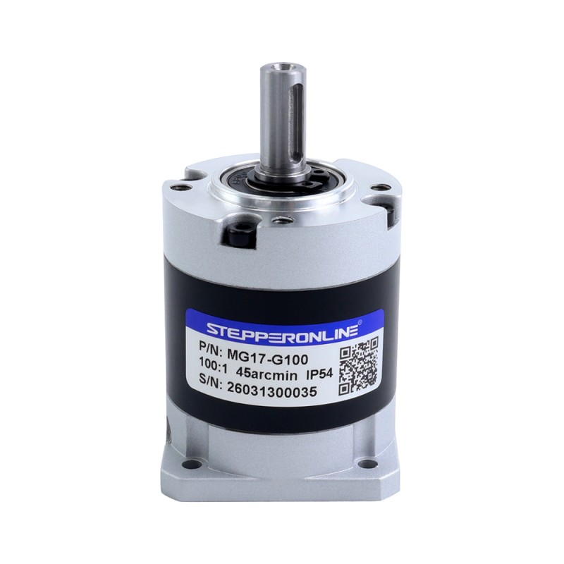 MG-serie planetaire Tandwielkast versnelling 100:1 speling 45arc-min voor Nema 17 stappenmotor - MG17-G100 | StepperOnline
