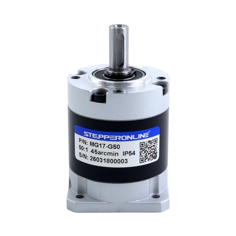 MG-serie planetaire Tandwielkast versnelling verhouding 50:1 speling 45arc-min voor Nema 17 stappenmotor - MG17-G50 | StepperOnline