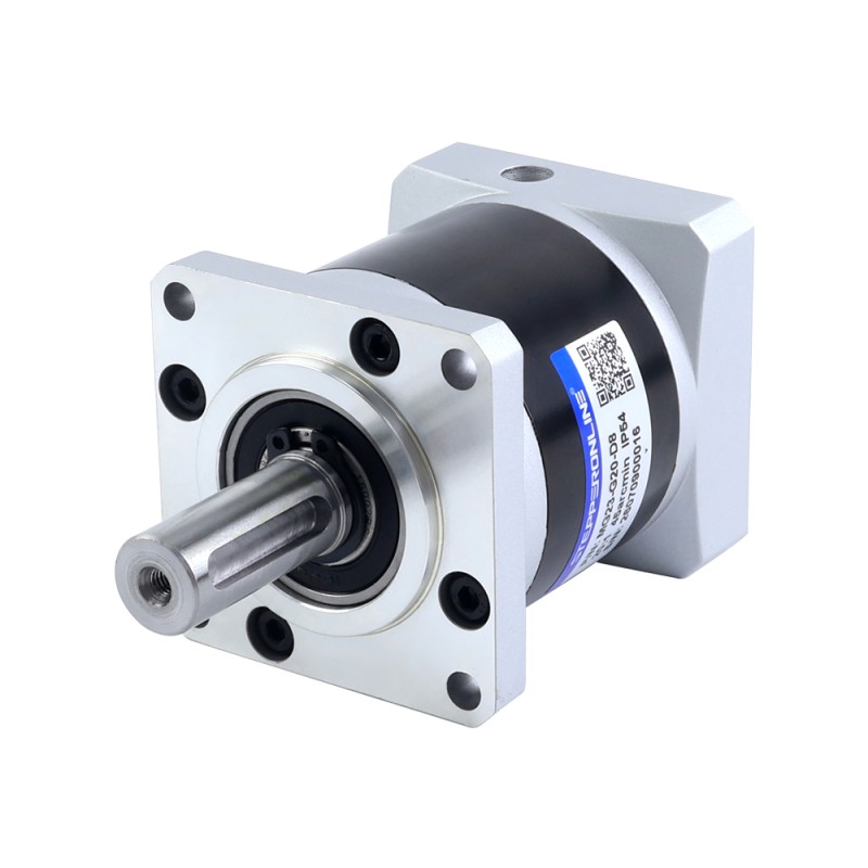 MG-serie planetaire Tandwielkast overbrengingsverhouding 20:1 speling 45arc-min voor 8mm as Nema 23 stappenmotor - MG23-G20-D8 | StepperOnline