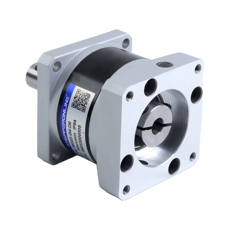 MG-serie planetaire Tandwielkast overbrengingsverhouding 4:1 speling 30arc-min voor 8mm as Nema 23 stappenmotor - MG23-G4-D8 | StepperOnline