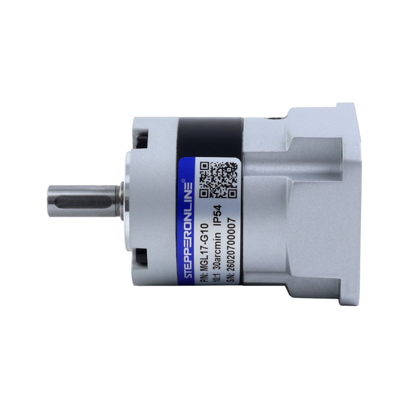 MGL-serie planetaire tandwielkast overbrengingsverhouding 10:1 speling 30arc-min voor 5mm as standaard Nema 17 stappenmotor - MGL17-G10 | StepperOnline