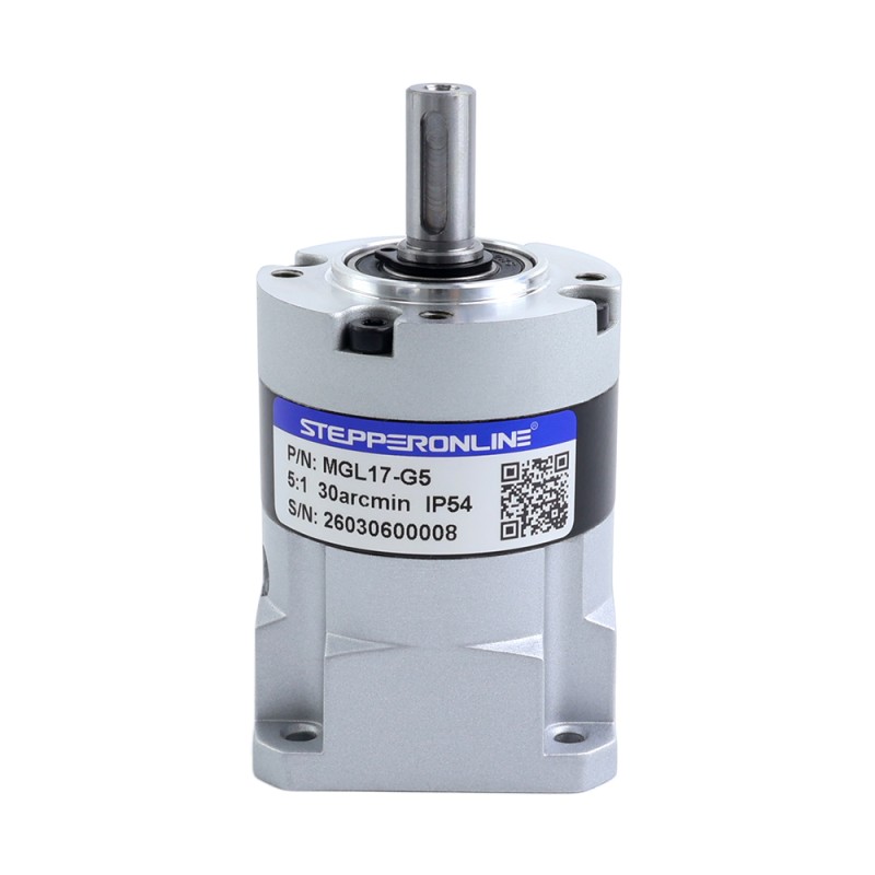 MGL-serie planetaire tandwielkast overbrengingsverhouding 5:1 speling 30arc-min voor 5mm as standaard Nema 17 stappenmotor - MGL17-G5 | StepperOnline