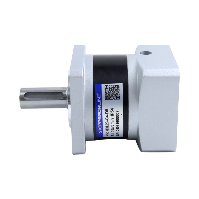 MGL-serie planetaire tandwielkast overbrengingsverhouding 4:1 speling 30arc-min voor 8mm as standaard Nema 23 stappenmotor - MGL23-G4-D8 | StepperOnline