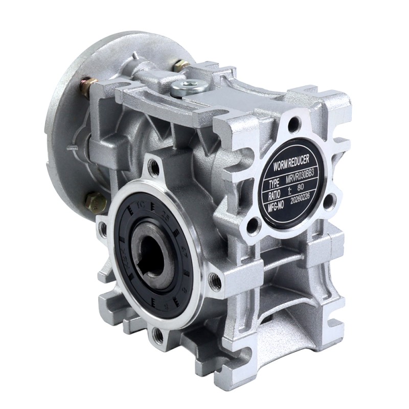 MRVR030 Wormwielkast 80:1 verhouding φ9mm ingaande as met 56B14 motor ingaande flens