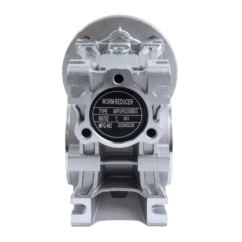MRVR030 Wormwielkast 80:1 verhouding φ9mm ingaande as met 56B14 motor ingaande flens