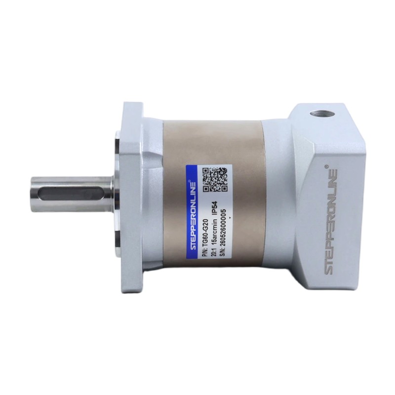 TG serie 60mm 20:1 Planetaire Tandwielkast Backlash 15arc-min voor servomotoren - TG60-G20 | StepperOnline